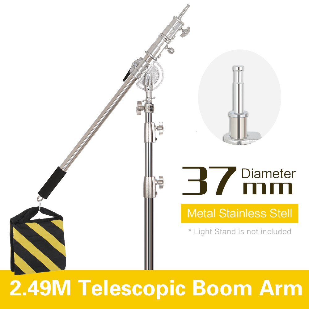Photography Lighting Meter - 2.49M Length Cross Arm Stainless Steel