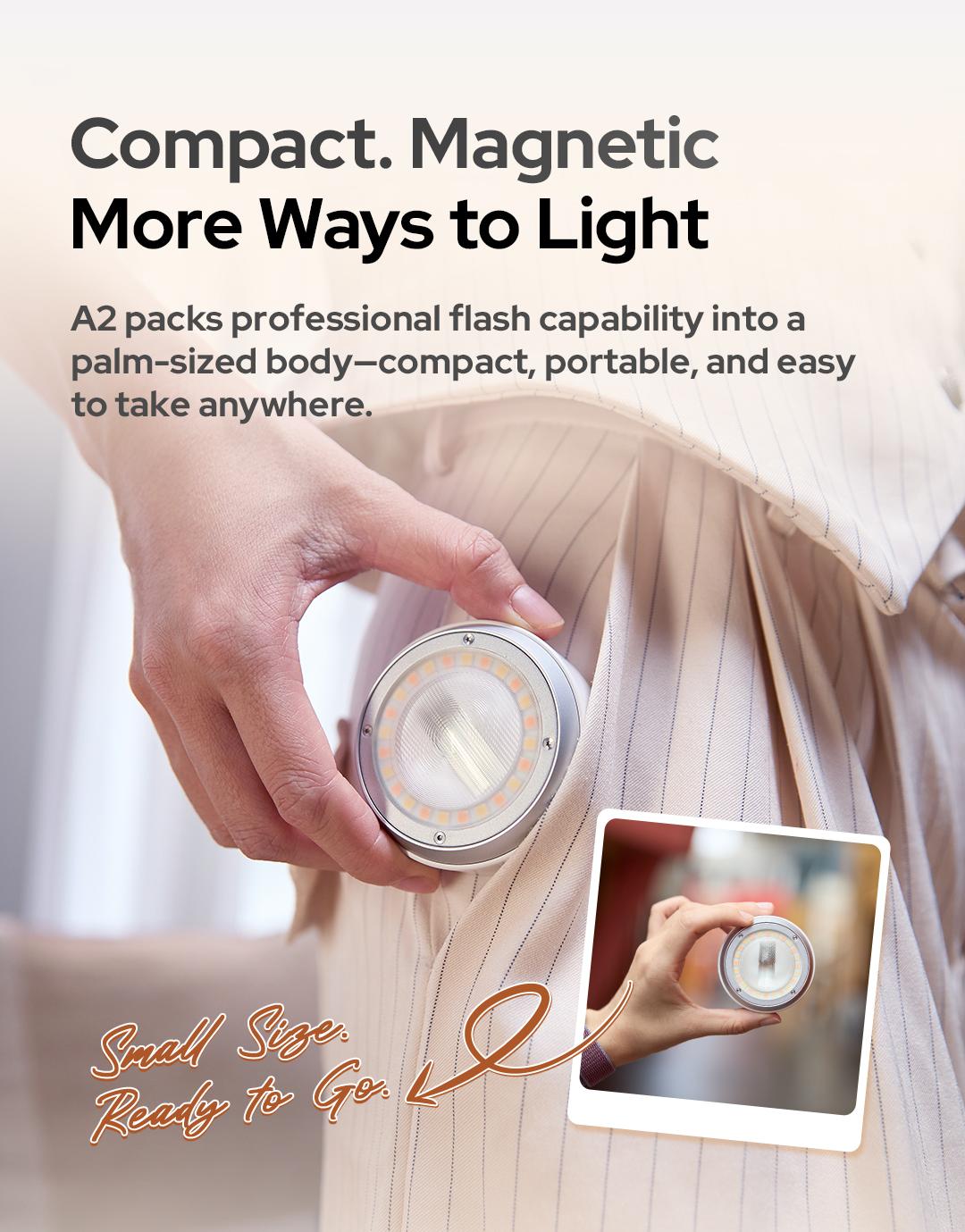 Photography Lighting Brands - Godox A2 Magnetic Flash Light For
