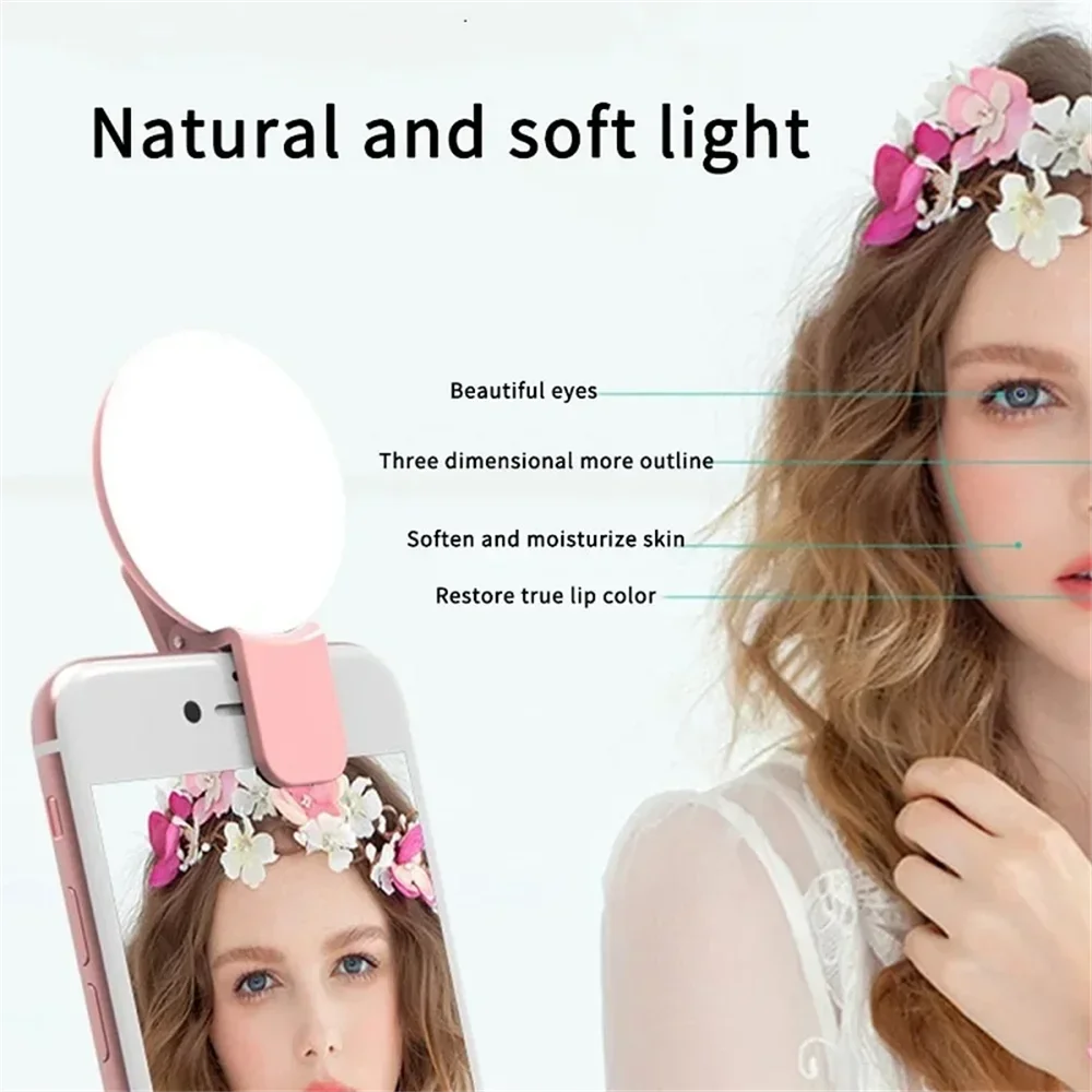Mini Portable Selfie Ring Ligh - đánh giá và giá Photography Lighting Description