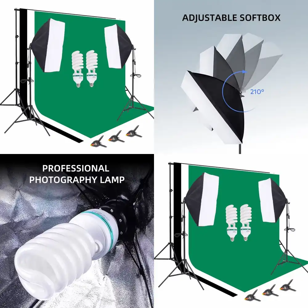 1 Photo Studio Equipment 2.6*3 - đánh giá và giá Photography Lighting Kit Portable